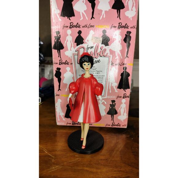 BARBIE DOLL 1993 EnescoFashion Collection Figurine Red Flare Figure - Picture 2 of 6